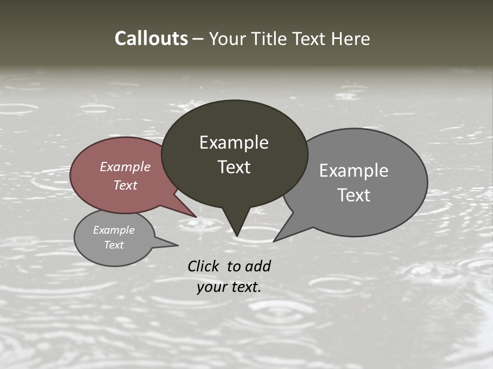 Tranquil Drop Light PowerPoint Template