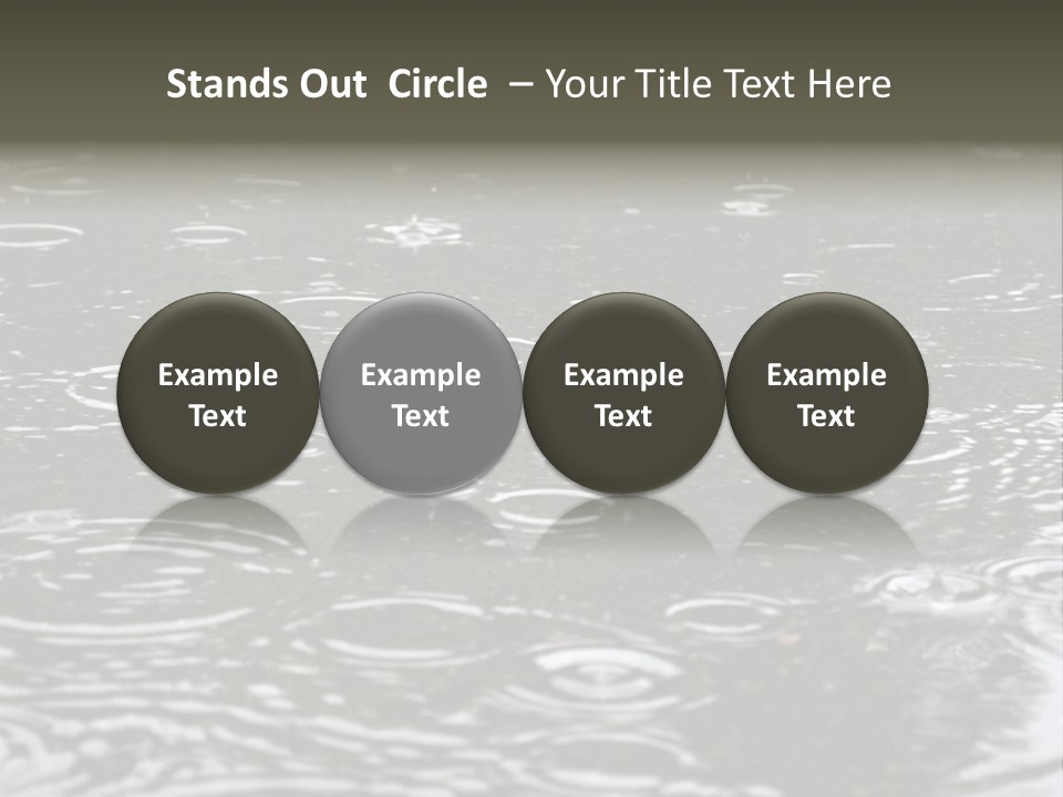 Tranquil Drop Light PowerPoint Template