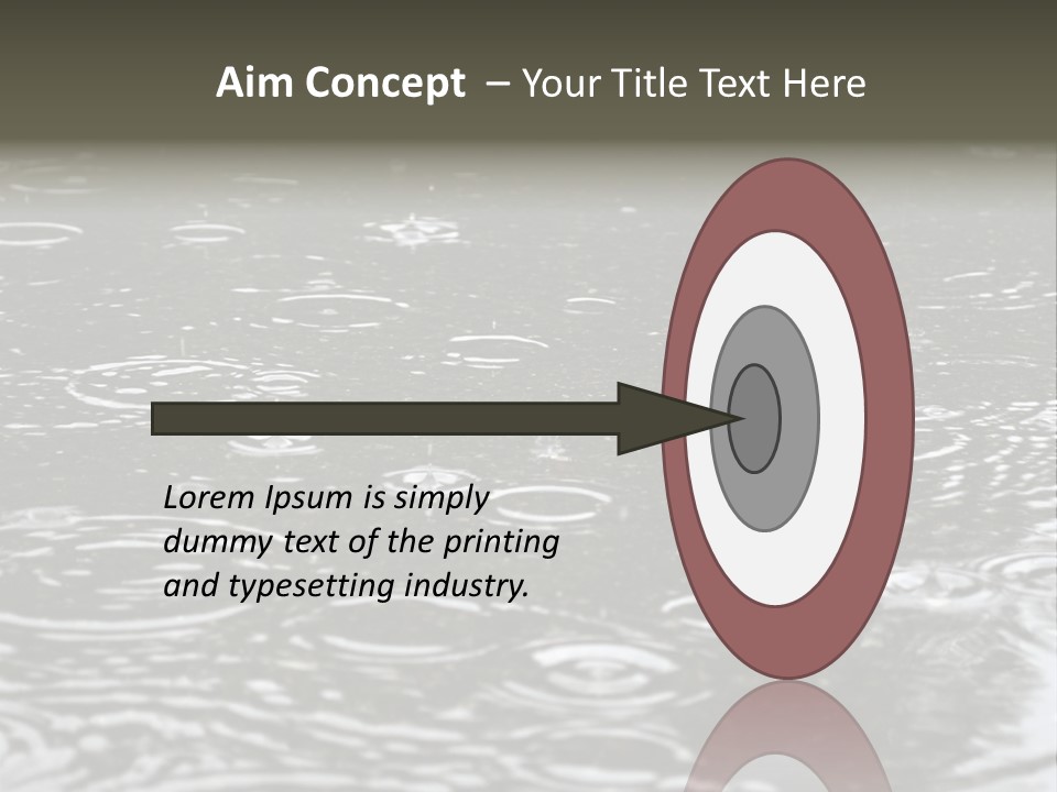 Tranquil Drop Light PowerPoint Template