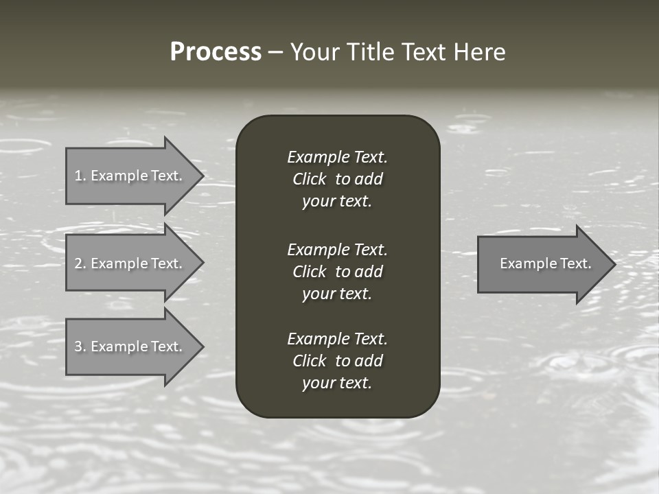 Tranquil Drop Light PowerPoint Template