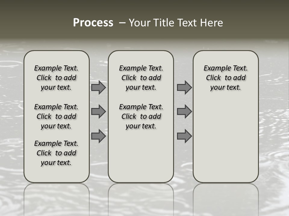 Tranquil Drop Light PowerPoint Template