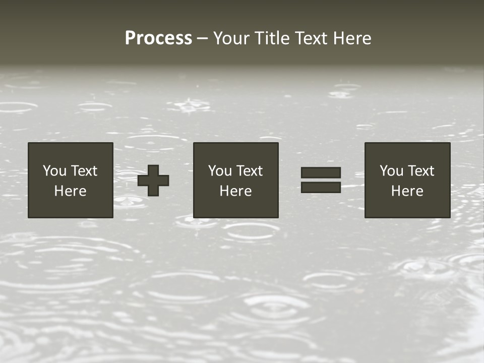 Tranquil Drop Light PowerPoint Template