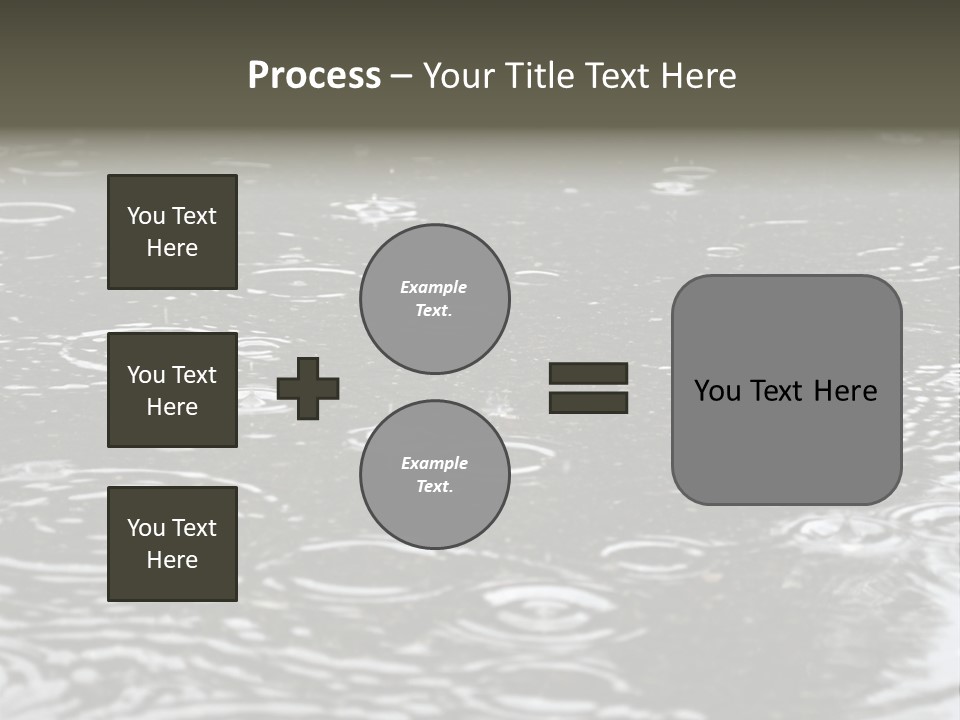 Tranquil Drop Light PowerPoint Template