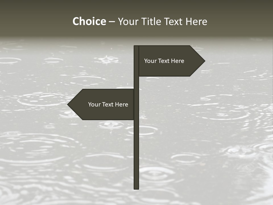 Tranquil Drop Light PowerPoint Template
