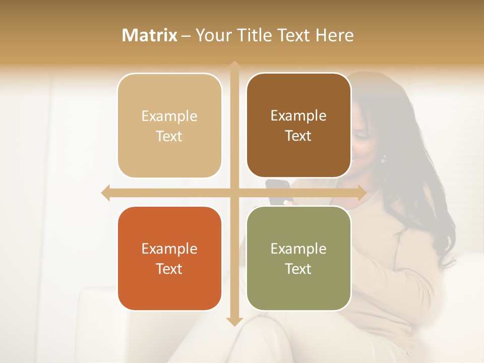 Reading Girl Peace PowerPoint Template