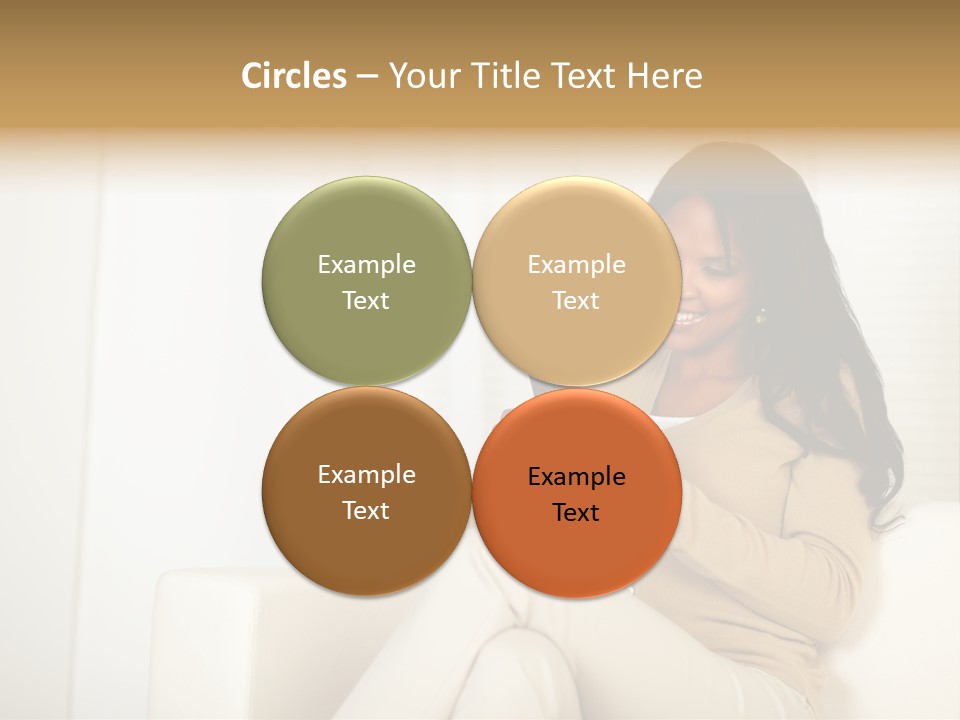 Reading Girl Peace PowerPoint Template