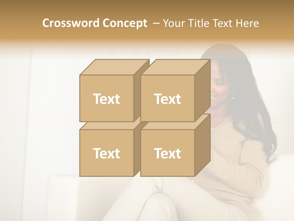 Reading Girl Peace PowerPoint Template