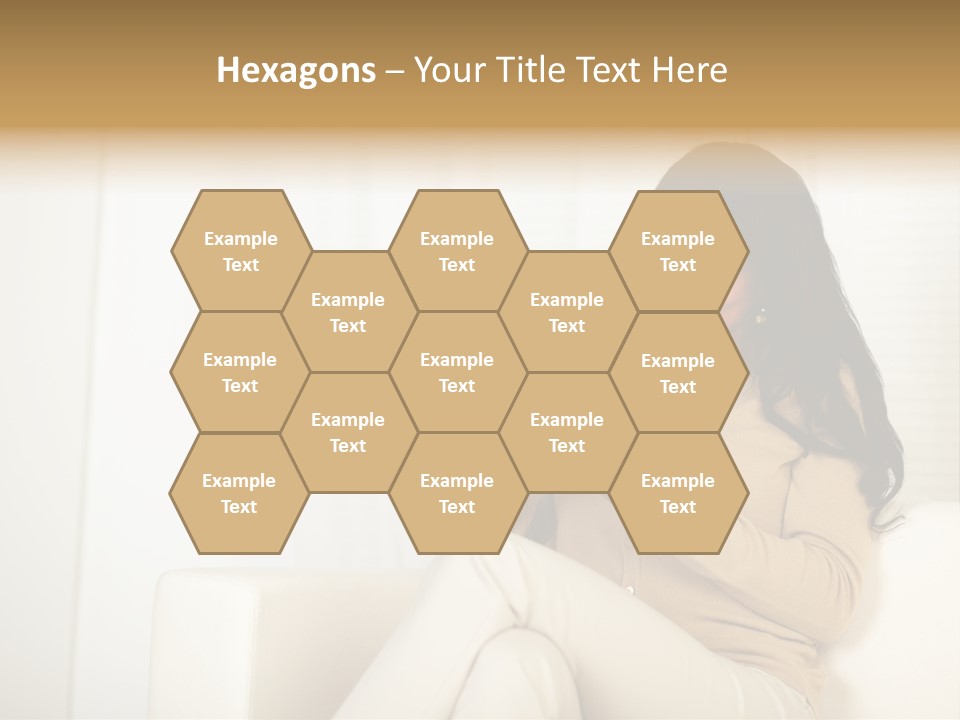 Reading Girl Peace PowerPoint Template