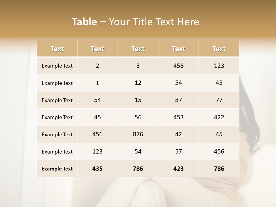 Reading Girl Peace PowerPoint Template