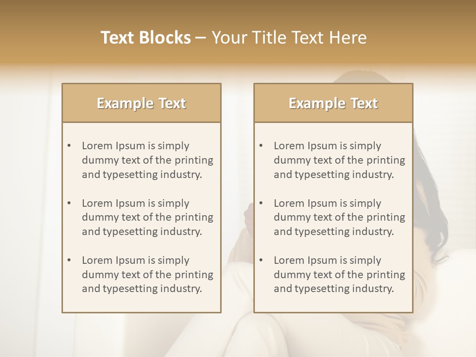 Reading Girl Peace PowerPoint Template