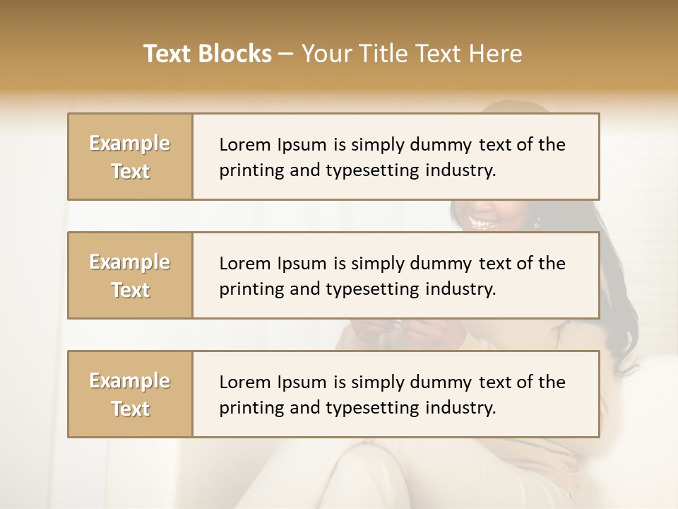 Reading Girl Peace PowerPoint Template