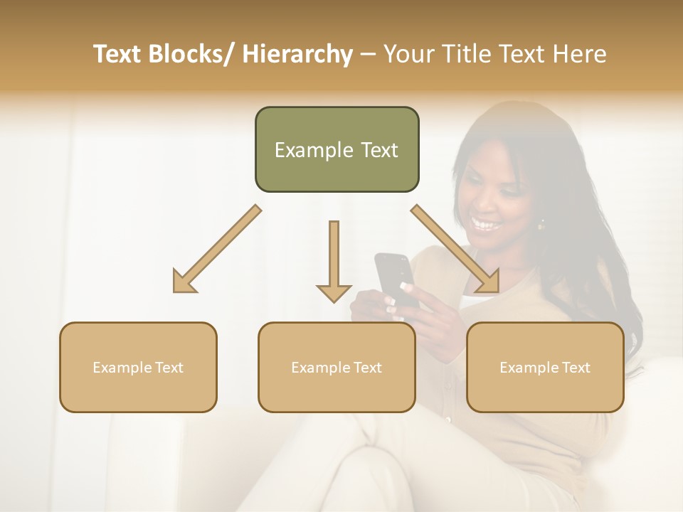 Reading Girl Peace PowerPoint Template