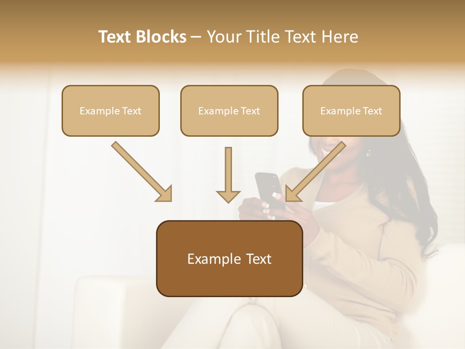 Reading Girl Peace PowerPoint Template