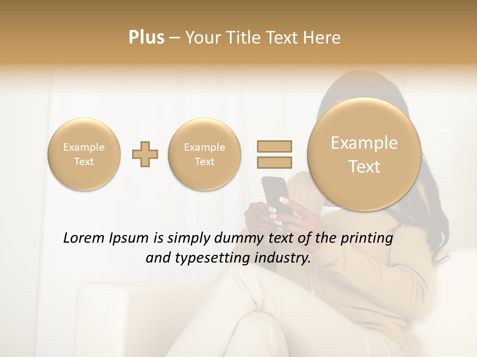 Reading Girl Peace PowerPoint Template