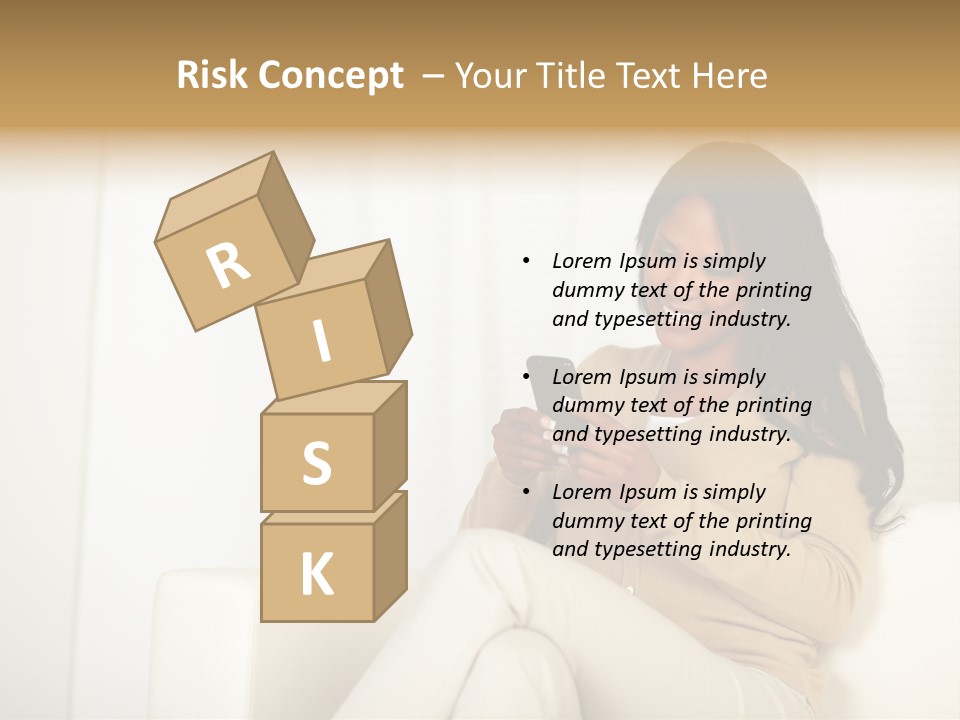 Reading Girl Peace PowerPoint Template