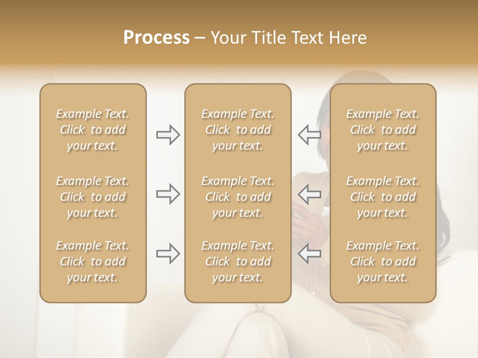 Reading Girl Peace PowerPoint Template