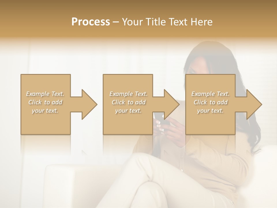 Reading Girl Peace PowerPoint Template