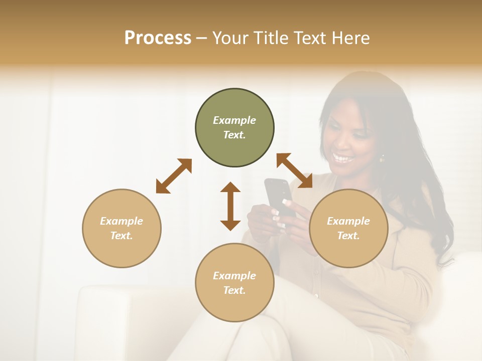 Reading Girl Peace PowerPoint Template