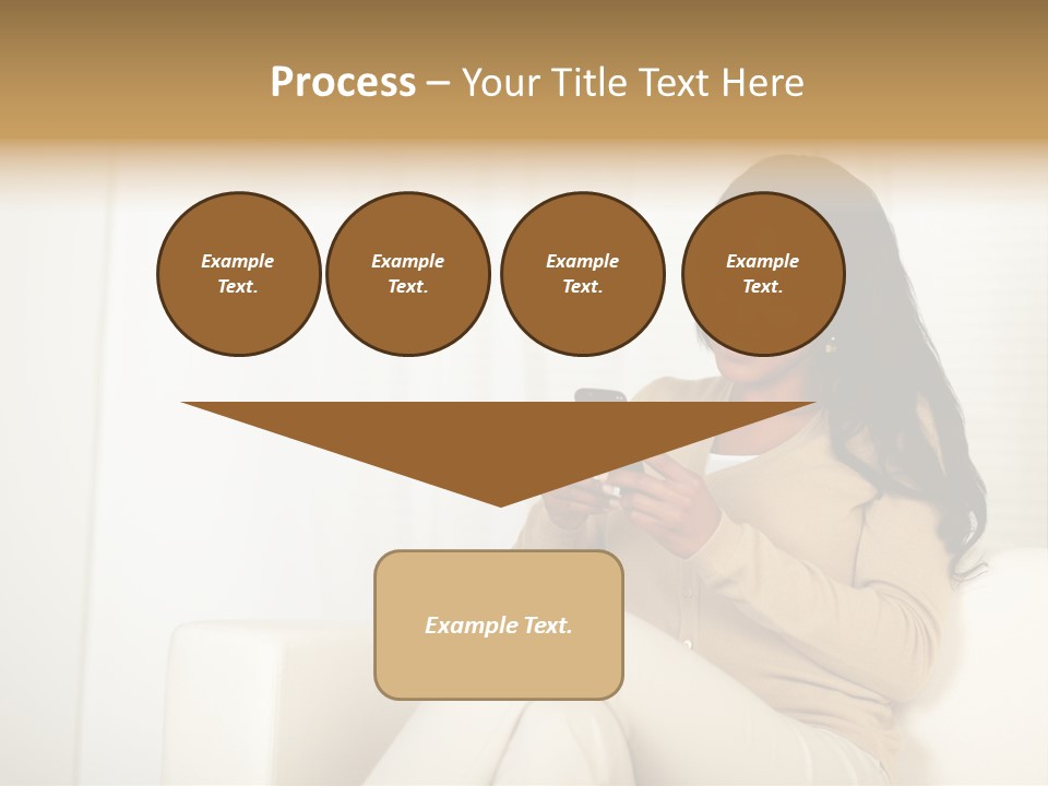 Reading Girl Peace PowerPoint Template