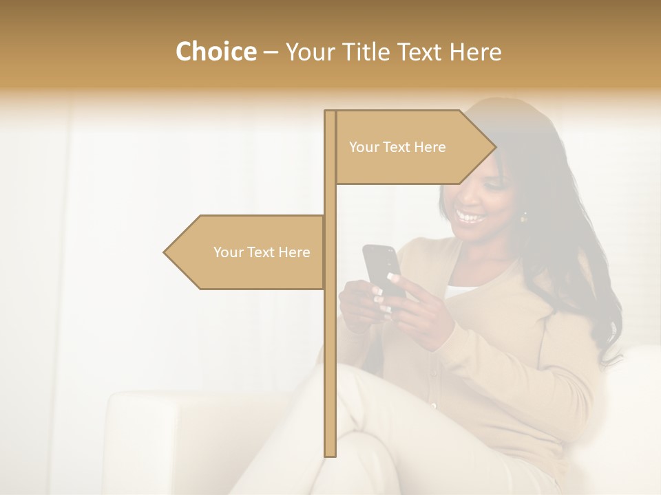 Reading Girl Peace PowerPoint Template