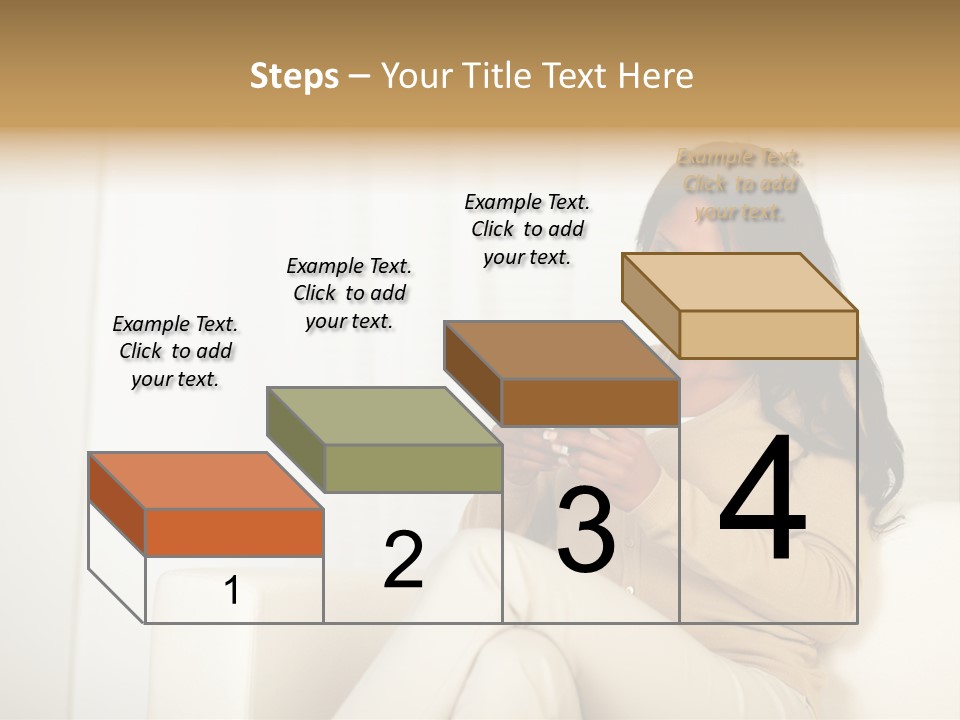 Reading Girl Peace PowerPoint Template