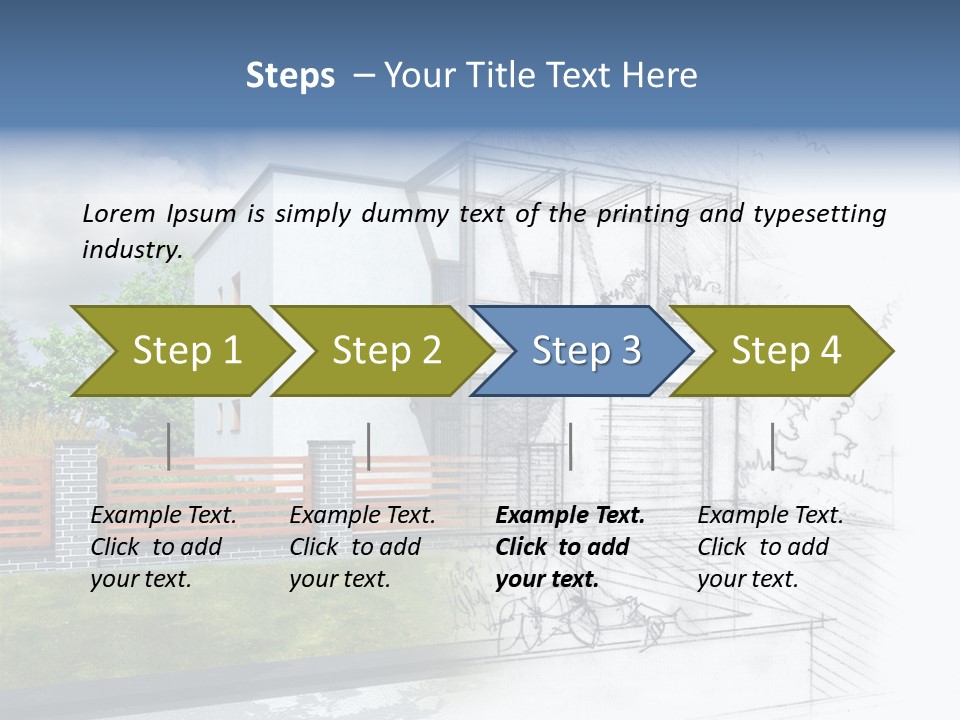 Buy House Outline PowerPoint Template