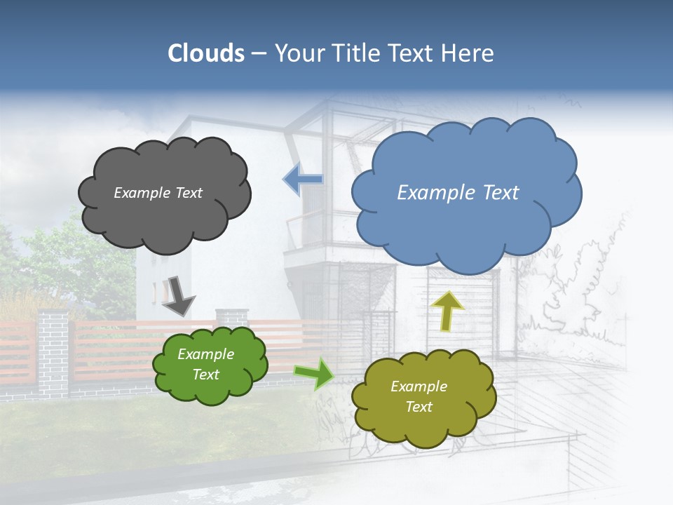 Buy House Outline PowerPoint Template
