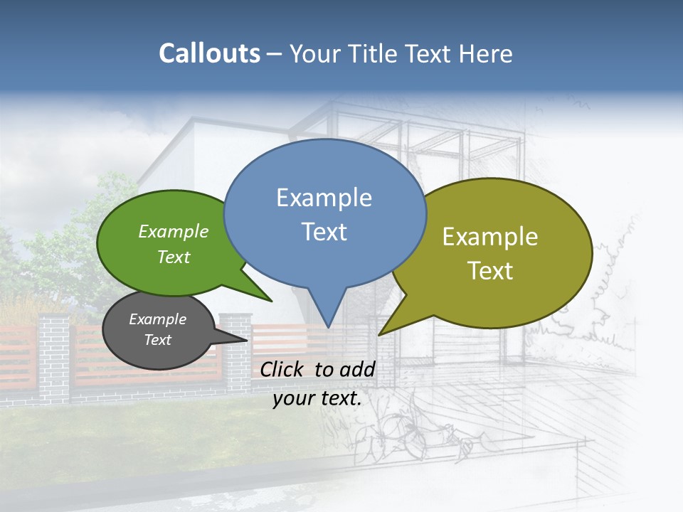 Buy House Outline PowerPoint Template