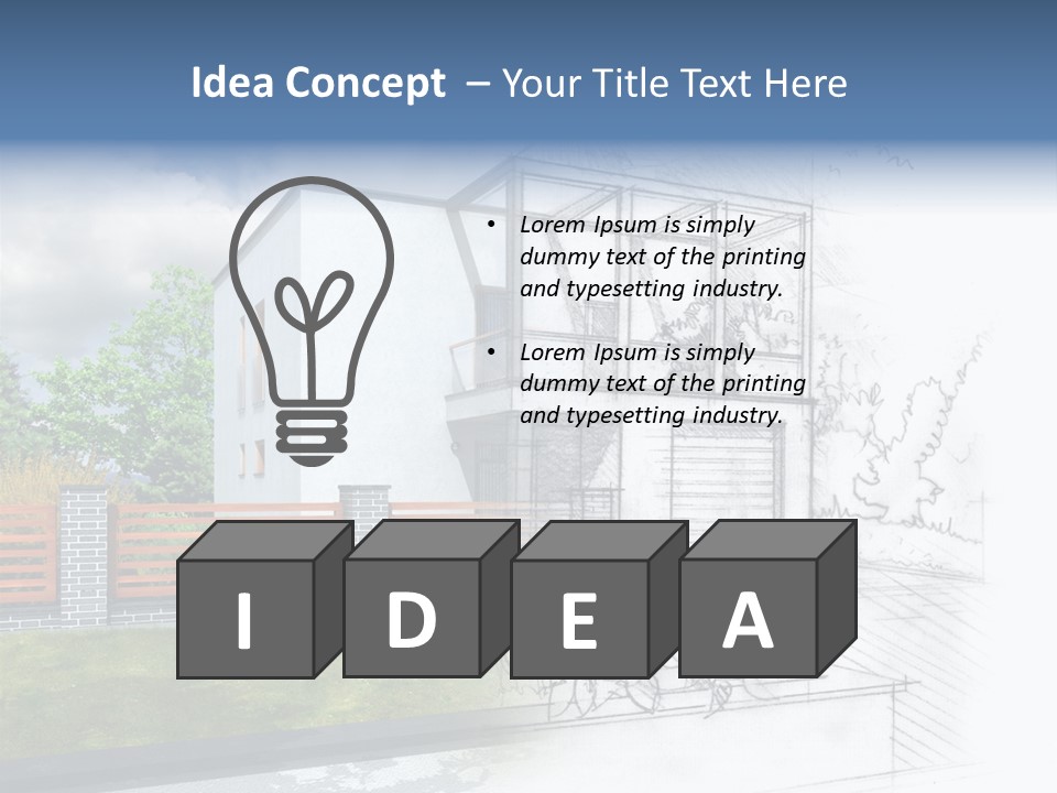 Buy House Outline PowerPoint Template