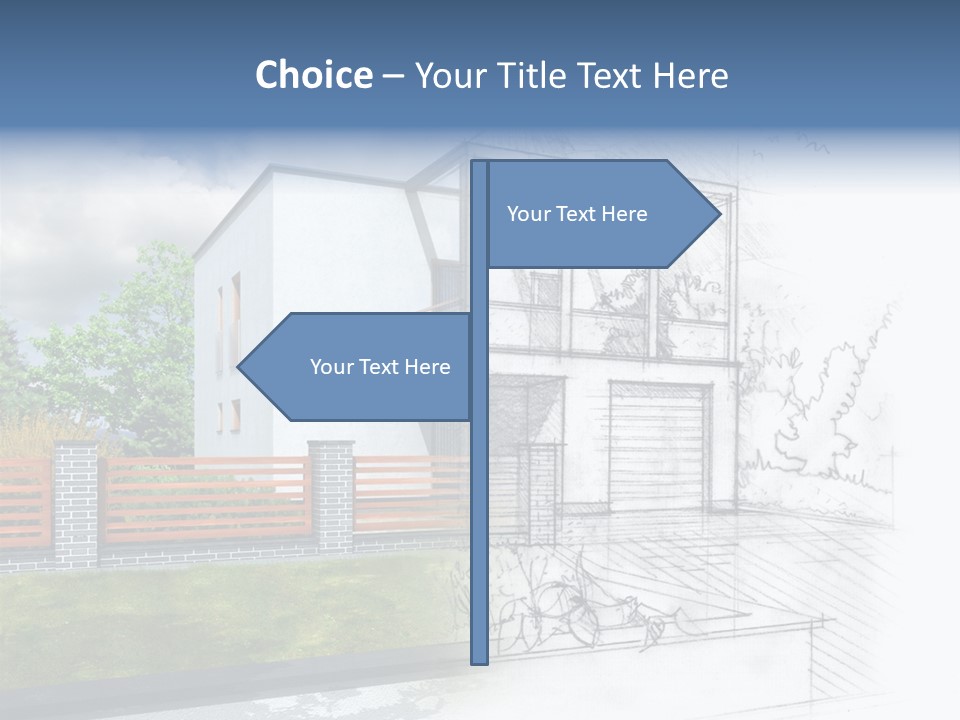 Buy House Outline PowerPoint Template