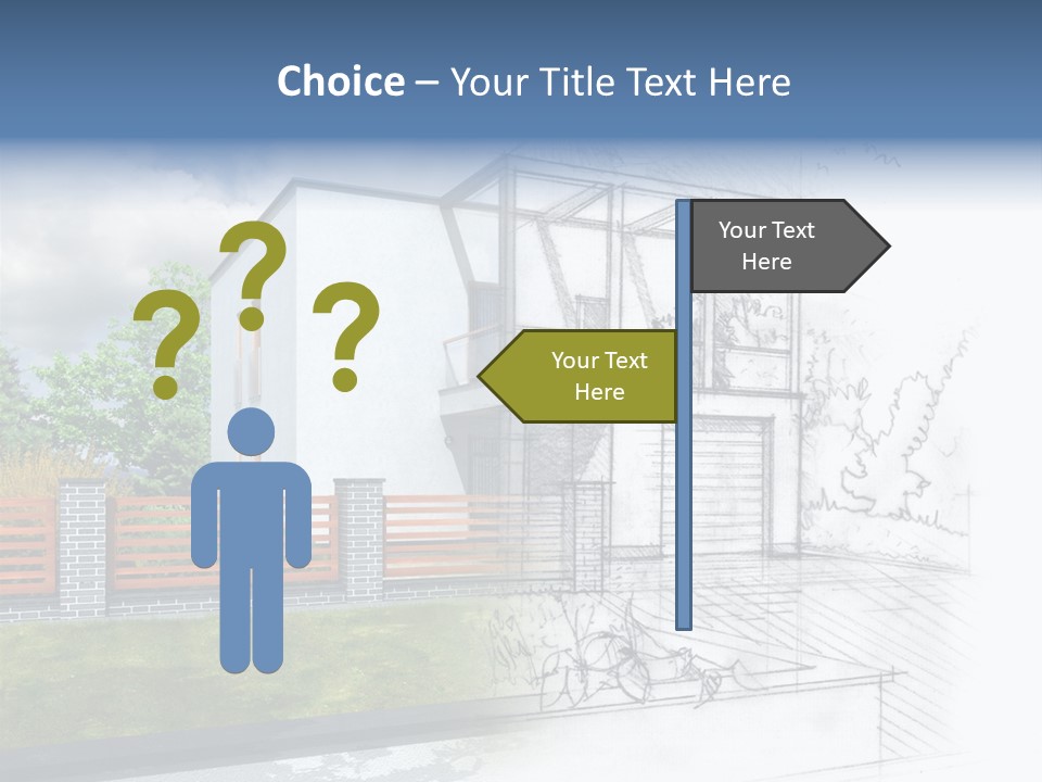 Buy House Outline PowerPoint Template