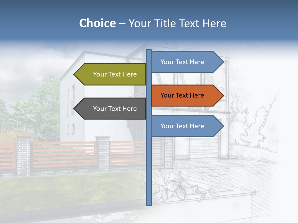 Buy House Outline PowerPoint Template