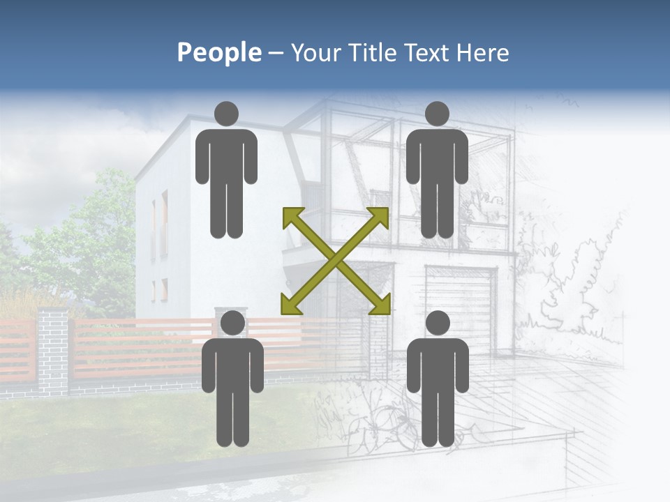 Buy House Outline PowerPoint Template