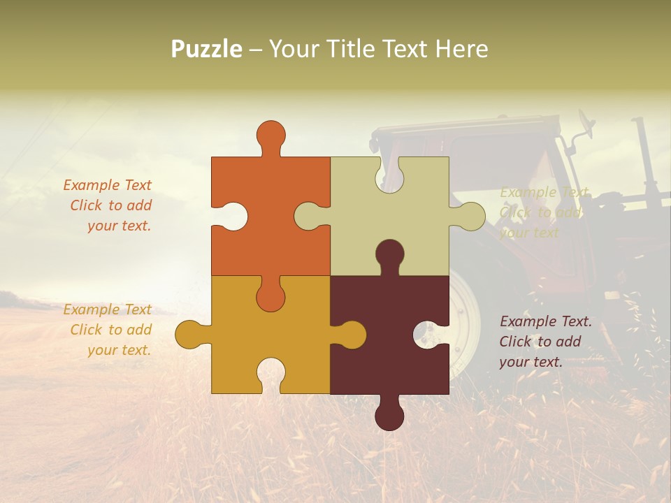 Spike Sun Hay PowerPoint Template