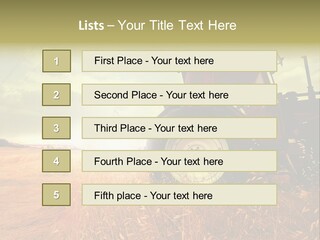 Spike Sun Hay PowerPoint Template