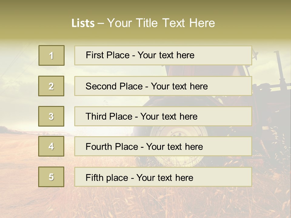 Spike Sun Hay PowerPoint Template