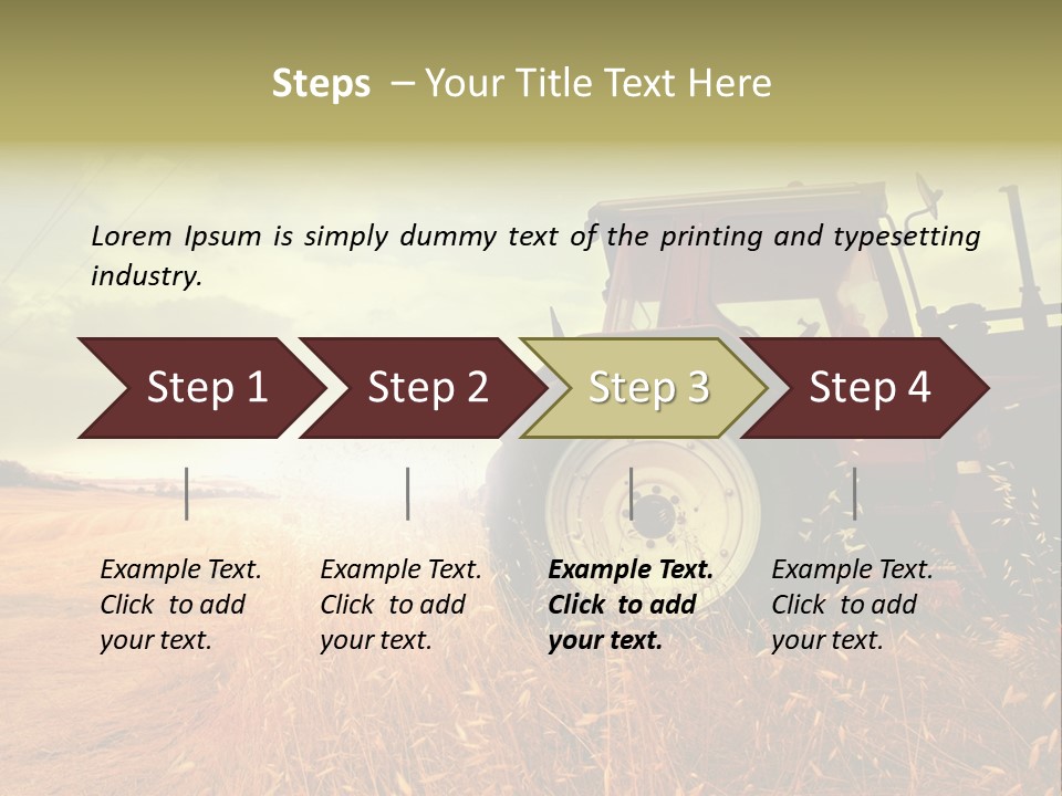 Spike Sun Hay PowerPoint Template