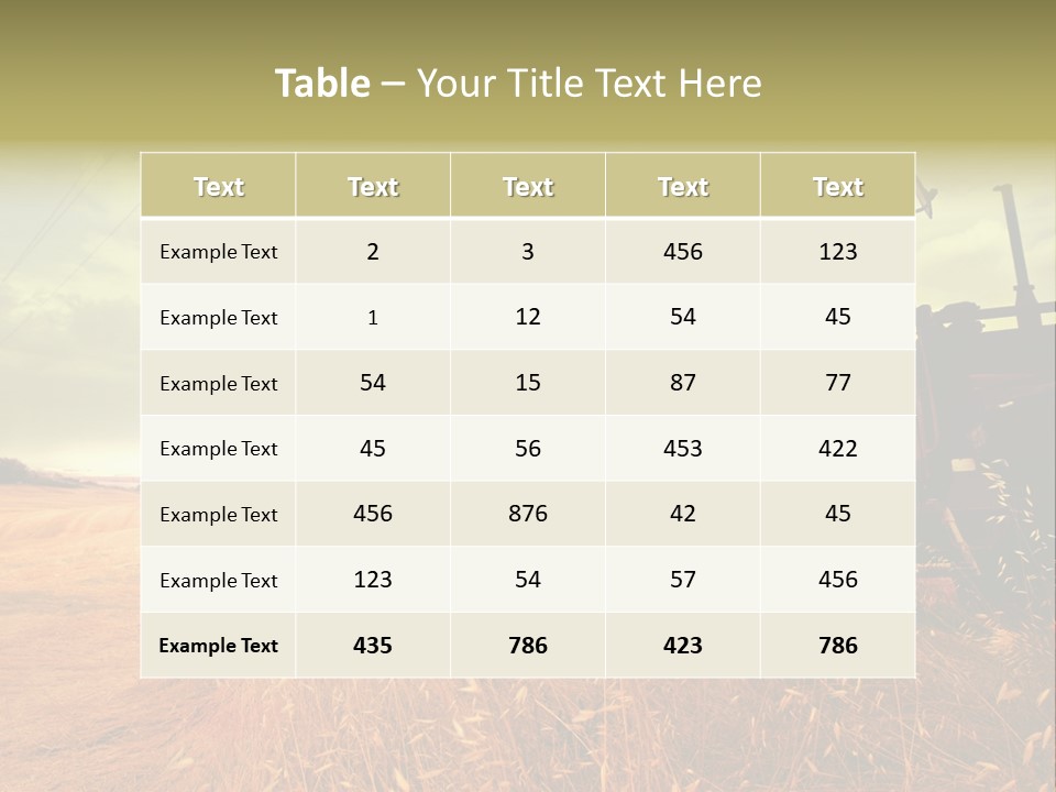 Spike Sun Hay PowerPoint Template