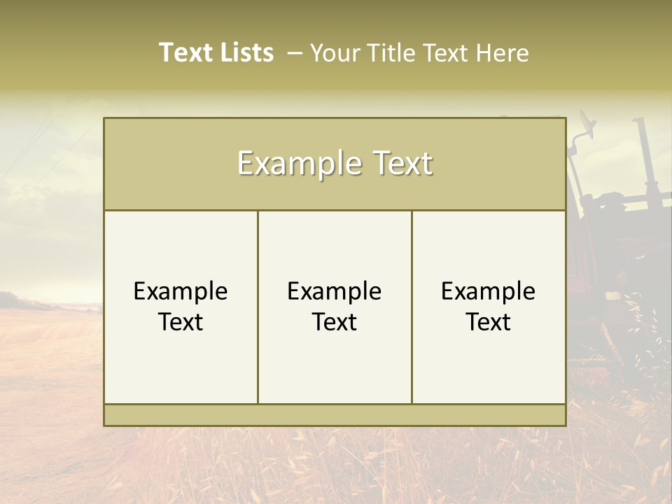 Spike Sun Hay PowerPoint Template