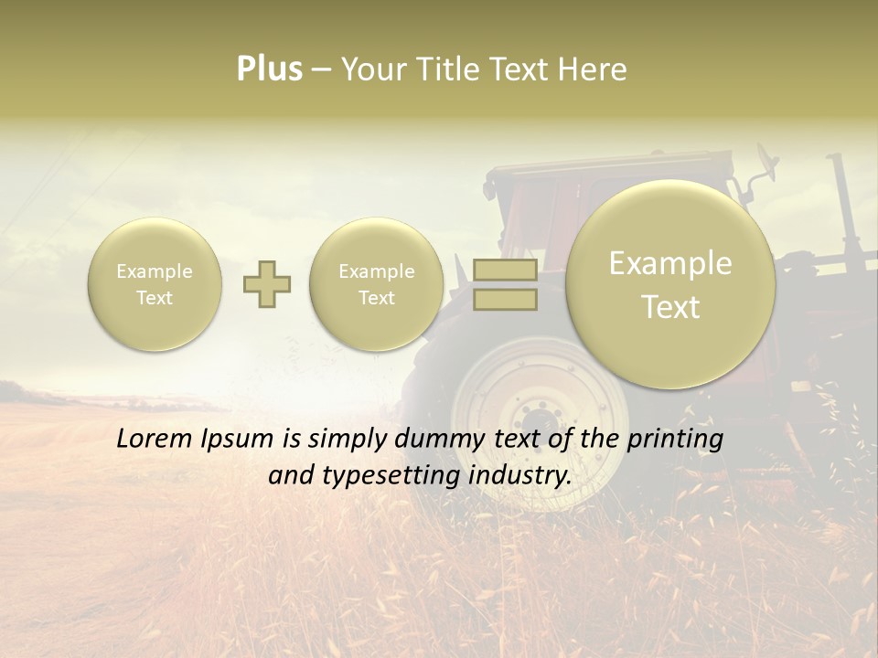 Spike Sun Hay PowerPoint Template