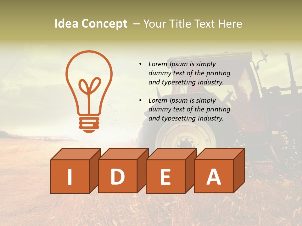 Spike Sun Hay PowerPoint Template