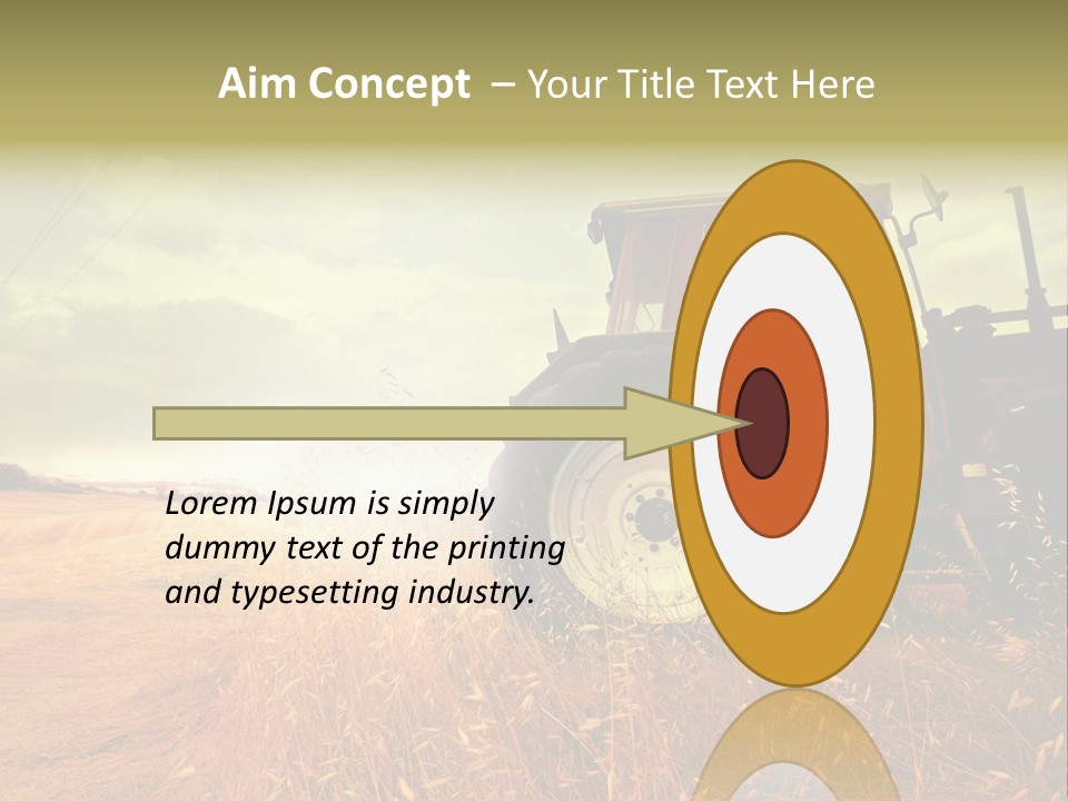 Spike Sun Hay PowerPoint Template