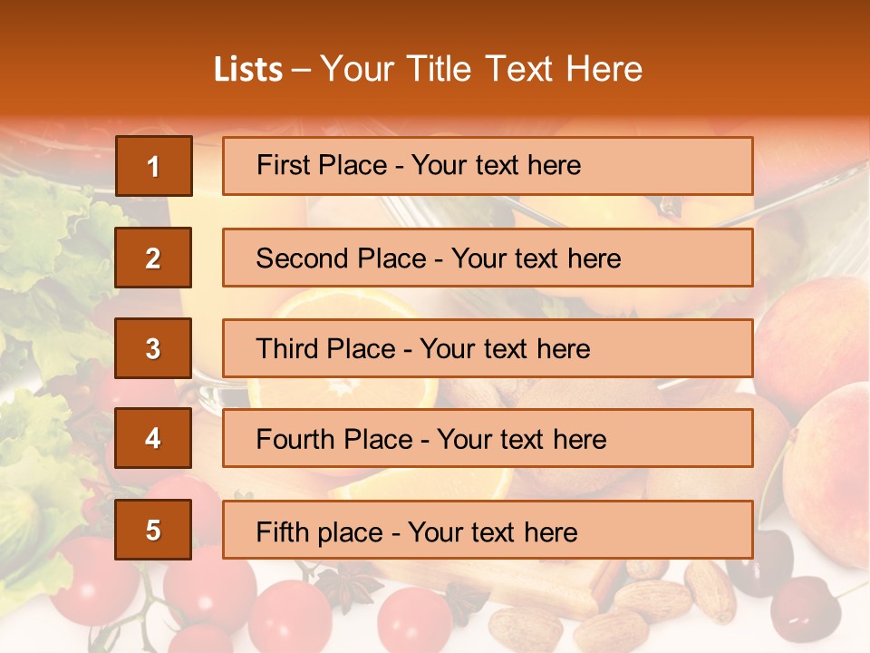 Juice Diet Still Life PowerPoint Template