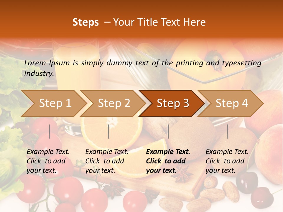Juice Diet Still Life PowerPoint Template