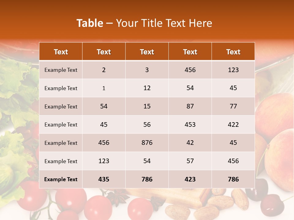 Juice Diet Still Life PowerPoint Template