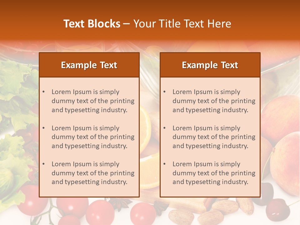 Juice Diet Still Life PowerPoint Template