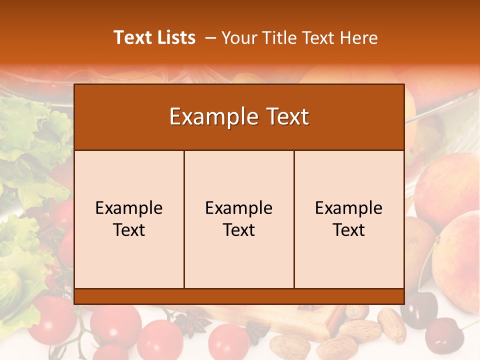 Juice Diet Still Life PowerPoint Template