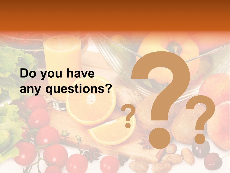 Juice Diet Still Life PowerPoint Template