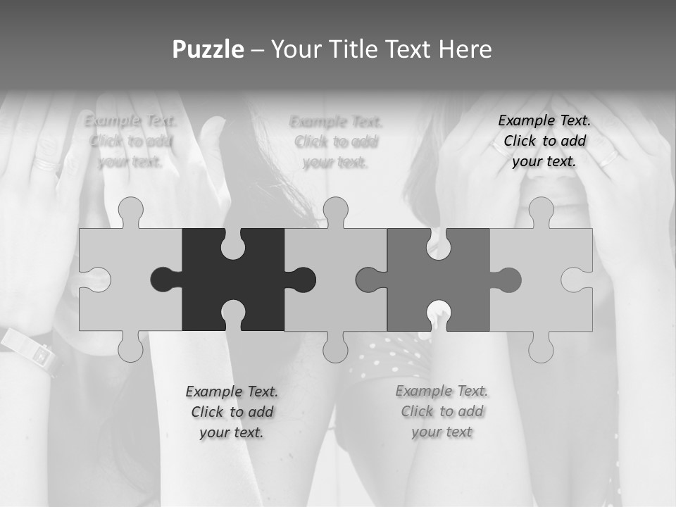 Woman Smile Old PowerPoint Template