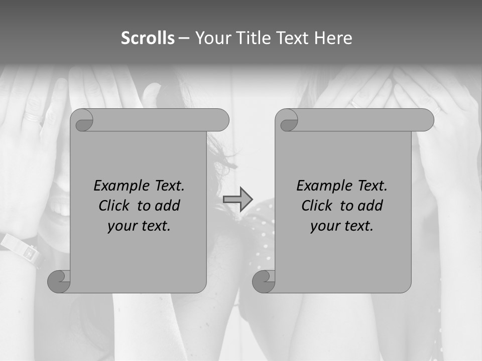Woman Smile Old PowerPoint Template